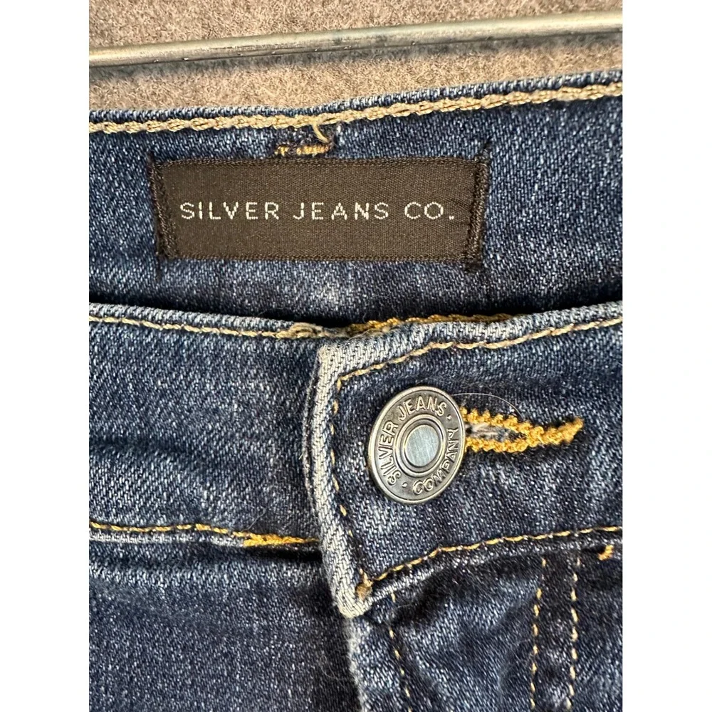 Silver Jeans Co. Womens Jeans Plus Size‎ Relaxed Fit Medium Wash Denim
